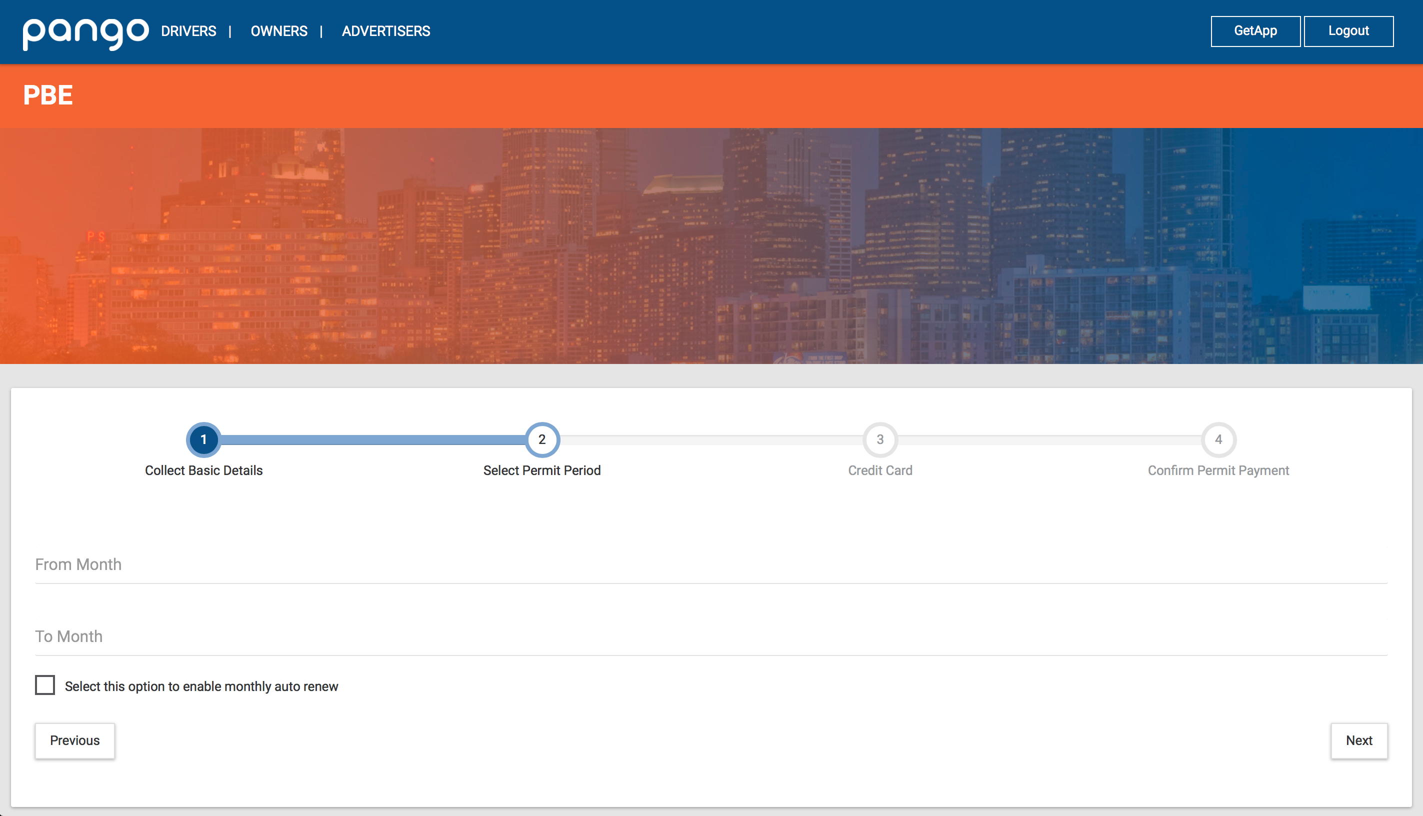 pango Permits Screenshot